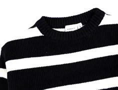 Name It black stribet short striktrøje